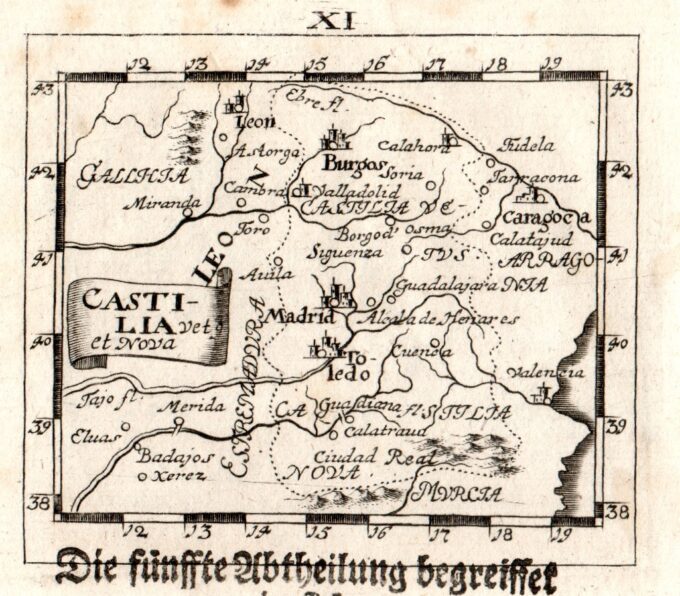 Castillia Vet et Nova - Idea Rare Maps