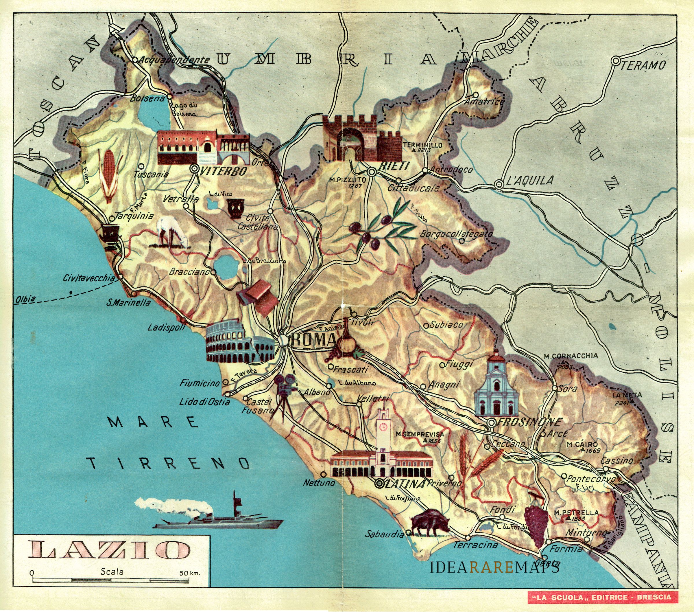 Lazio Idea Rare Maps