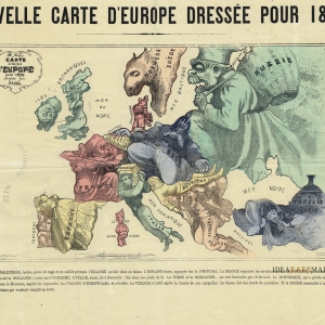 Nouvelle Carte D’Europe Dressée Pour 1870 par Hadol